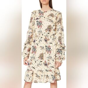 SCOTCH & SODA Women Mini Dress Long Sleeve Puffy Floral Size Medium Boho